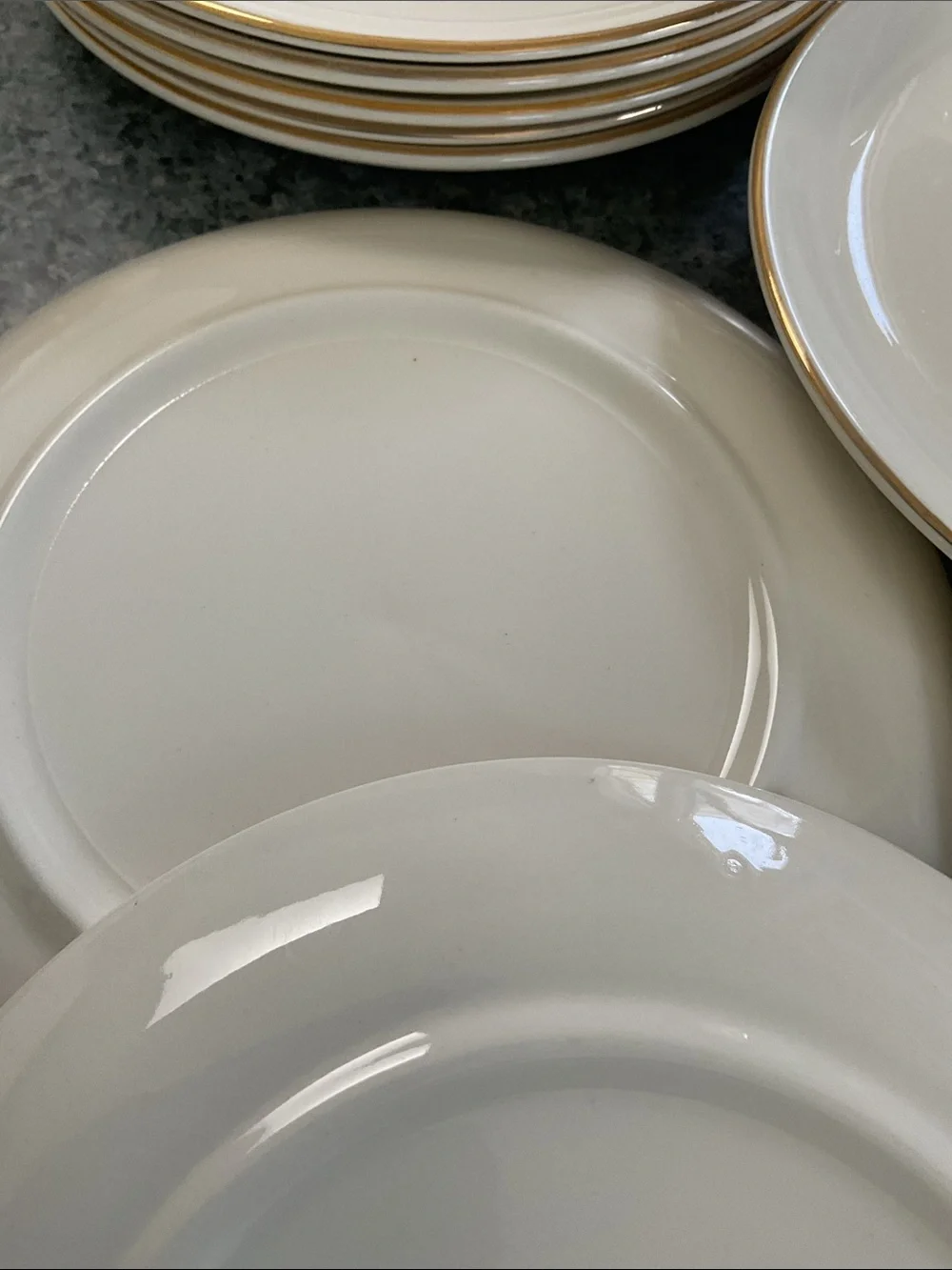 Golden Wheat 10 dessert plates. Vintage Homer Laughlin